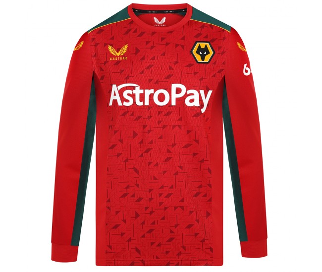 23-24 Wolverhampton Wanderers Men's Long Sleeve Away Jersey