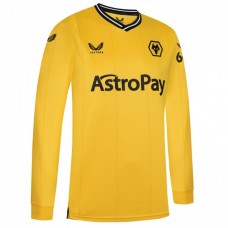 23-24 Wolverhampton Wanderers Men's Long Sleeve Home Jersey