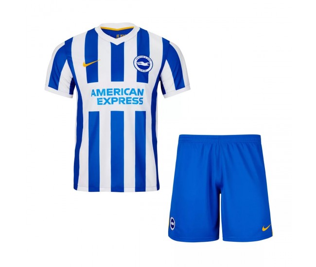 2021-22 Kids Brighton Hove Albion Fc Home Kit