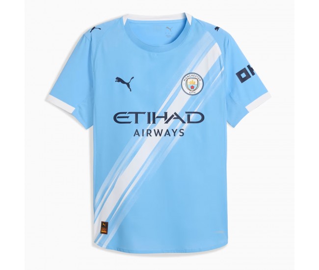 25-26 Manchester City Mens Home Soccer Jersey 