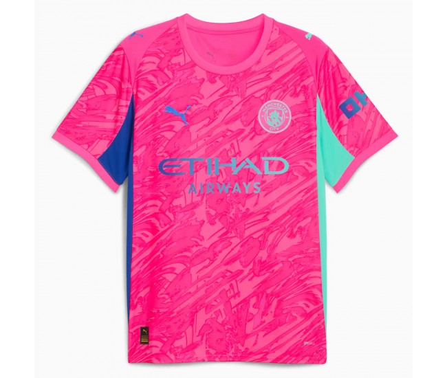 25-26 Manchester City Mens Goalkeeper Pink Jersey 