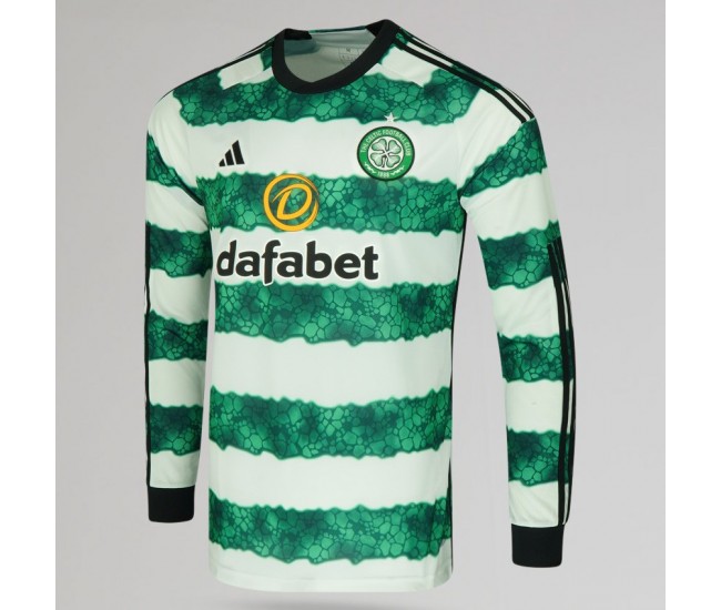 23-24 Celtic Men's Long Sleeve Home Jersey