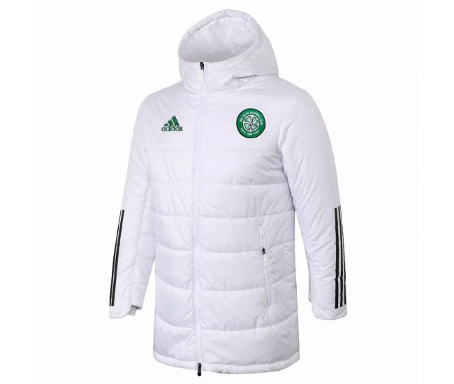 Celtic White Winter Football Jacket 2021