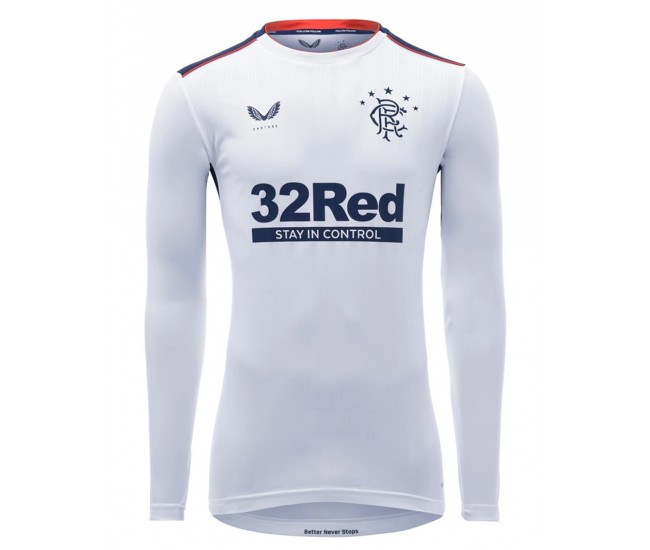 Rangers Away Long Sleeve Shirt 2020 2021