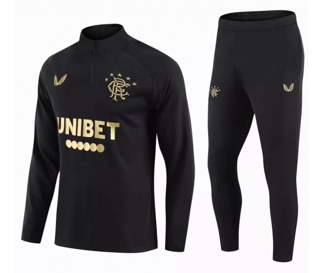 Rangers Football Technical Training Black Tracksuit 2021 2022