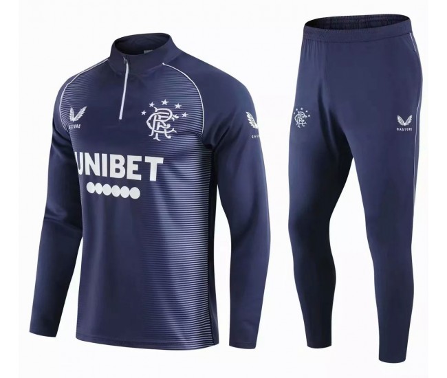 Rangers Football Technical Training Navy Tracksuit 2021 2022