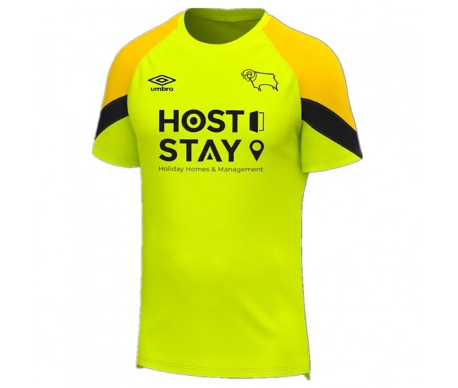 23-24 Derby County Yellow Goalkeeper Jersey