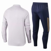 Leeds United Technical Training Football Tracksuit Grey 2021