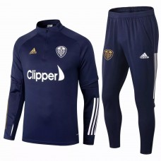 Leeds United Technical Training Football Tracksuit Navy 2021