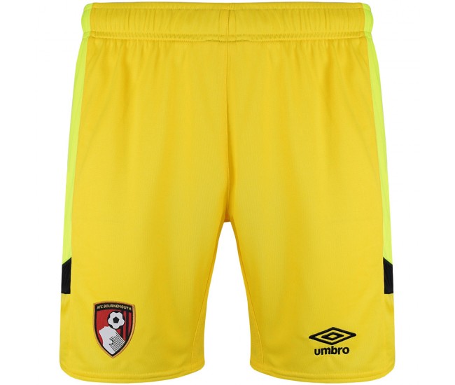 23-24 AFC Bournemouth Yellow Goalkeeper Shorts