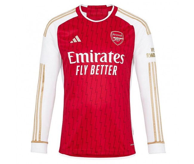 23-24 Arsenal Men's Long Sleeve Home Jersey