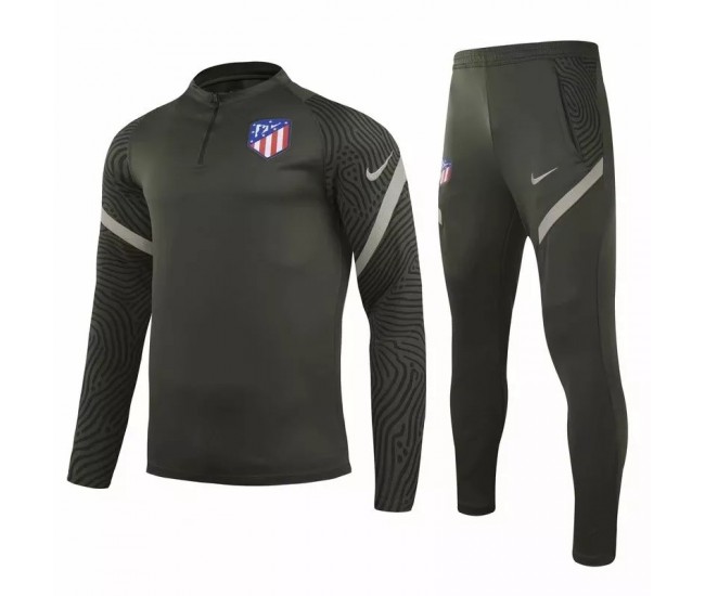Atlético De Madrid Technical Training Football Tracksuit Grey 2020 2021