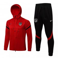 2021-22 Atlético De Madrid Red Hooded Presentation Soccer Tracksuit 2021-22 Atlético De Madrid Red Hooded Presentation Soccer Tracksuit