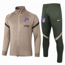 Atlético De Madrid Strike Football Tracksuit Khaki 2021 Atlético De Madrid Strike Football Tracksuit Khaki 2021
