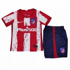 Atletico Madrid Home Football Kids Kit 2021 2022