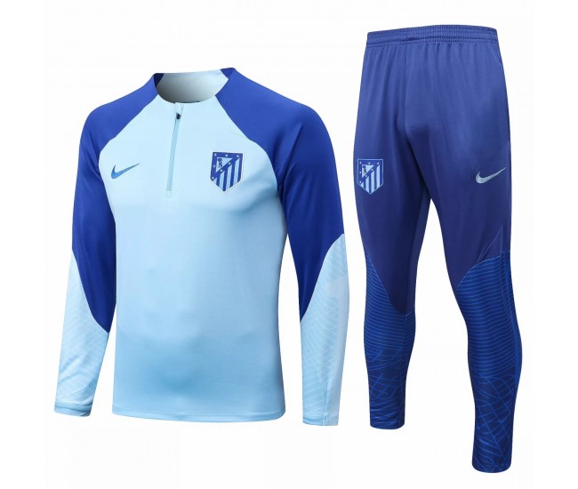 2022-23 Atlético de Madrid Blue Training Technical Soccer Tracksuit