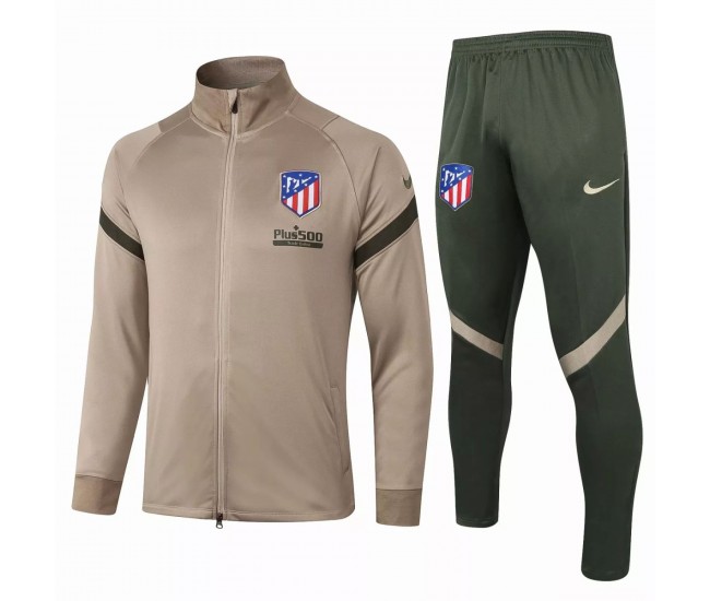 Atlético De Madrid Strike Football Tracksuit Khaki 2021