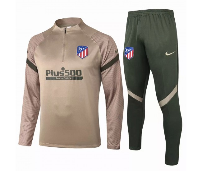 Atlético De Madrid Technical Training Football Tracksuit Khaki 2021