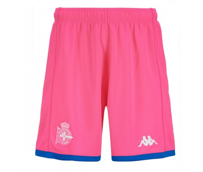 23-24 Deportivo La Coruña Mens Pink Goalkeeper Shorts