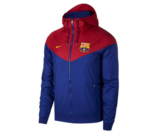 FC Barcelona Windrunner 2018/19 Blue Jacket