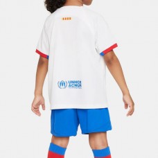 23-24 FC Barcelona Kids Away Kit