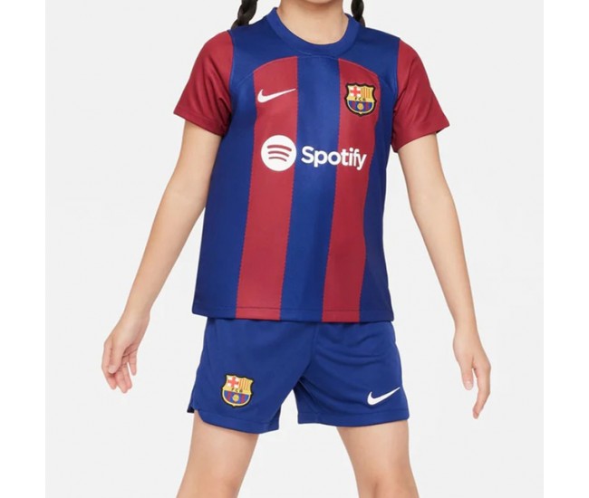 23-24 FC Barcelona Kids Home Kit