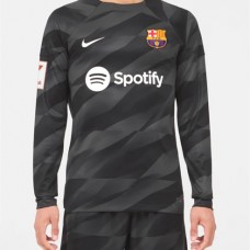 23-24 FC Barcelona Mens Black Goalkeeper Jersey