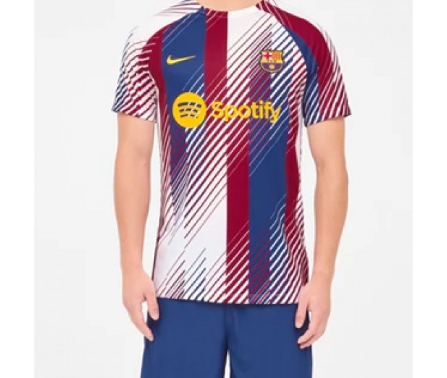 23-24 FC Barcelona Mens Pre Match Home Jersey