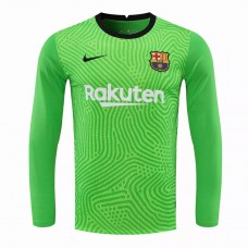 Barcelona Goalkeeper Long Sleeve Shirt Green 2021