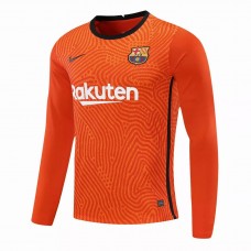 Barcelona Goalkeeper Long Sleeve Shirt Orange 2021