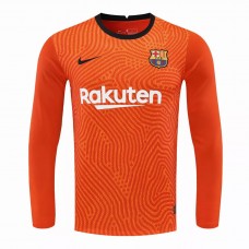 Barcelona Goalkeeper Long Sleeve Shirt Orange 2021