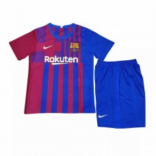 Barcelona Home Football Kit Kids 2021 2022