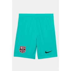 FC Barcelona Third Football Shorts Green 2021