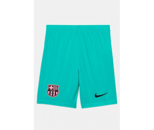 FC Barcelona Third Football Shorts Green 2021