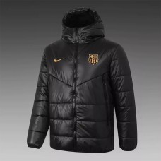 Barcelona Training Winter Football Jacket Black 2021