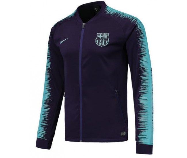 FC Barcelona 2018/19 Anthem Full-Zip Jacket – Dark Blue