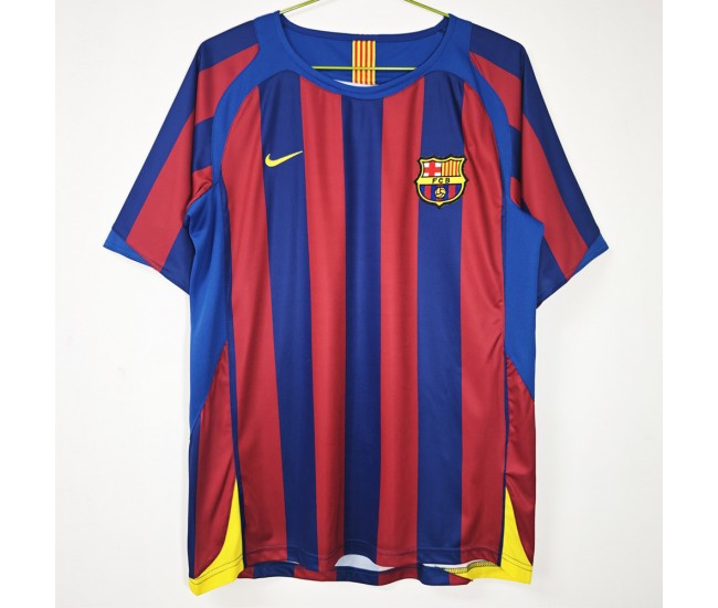 2005-2006 FC Barcelona Home Retro Jersey 