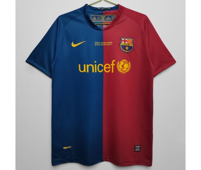 2008-2009 FC Barcelona Home Retro Jersey 