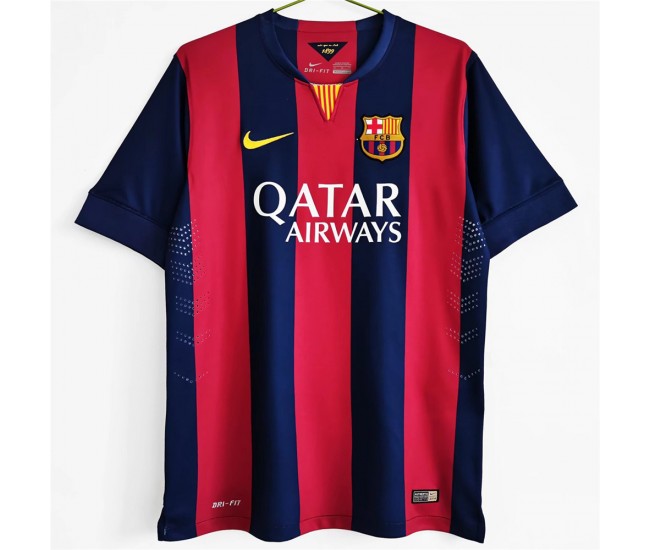 2014-2015 FC Barcelona Home Retro Jersey 