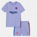 2021-22 FC Barcelona Away Kids Kit