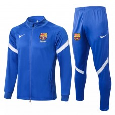 2021-22 Barcelona FC Blue Training Presentation Soccer Tracksuit