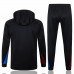 24-25 FC Barcelona Mens Black Hooded Technical Tracksuit