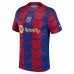23-24 FC Barcelona Mens Blue Pre Match Jersey