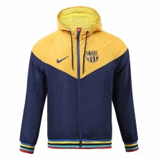 23-24 FC Barcelona Mens Windrunner Full Zip Hooded Jacket
