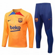 2022-23 FC Barcelona Orange Training Technical Soccer Tracksuit