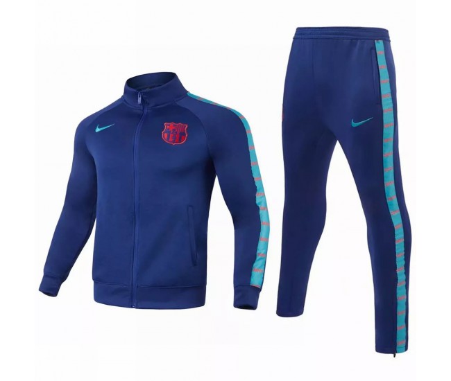 FC Barcelona Football Presentation Tracksuit Blue 2021 2022