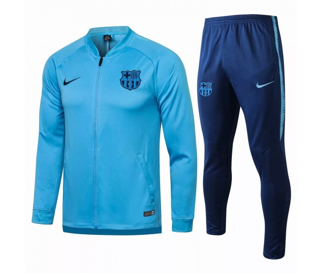 FC Barcelona Football Presentation Tracksuit Suit Blue 2021