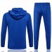 2021 FC Barcelona Soccer Hooded Presentation Tracksuit Blue