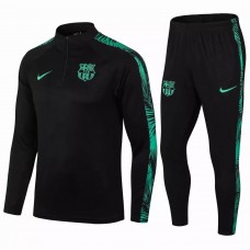 FC Barcelona Football Training Technical Tracksuit Black Green 2021 2022 FC Barcelona Football Training Technical Tracksuit Black Green 2021 2022