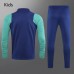 FC Barcelona Football Training Technical Tracksuit Blue Kids 2021 2022